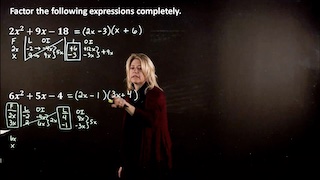 Factoring a Quadratic: Leading Coefficient is Not 1