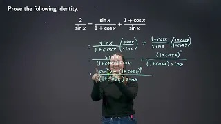 Trigonometric Proofs Exercise 3