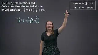Solving Trig Equations Using Identities Exercise 1