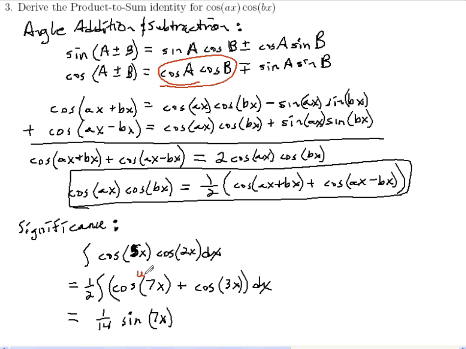 Proving Trigonometric Identities: MATH 172 Problems 3 & 4
