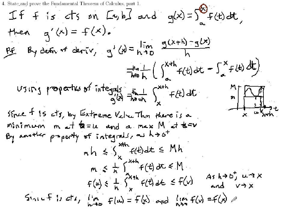 Fundamental Theorem of Calculus and u-Substitution: MATH 172 Problems 4-7