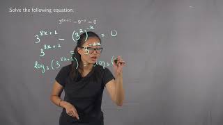 An Equation with Exponential Functions of Different Bases