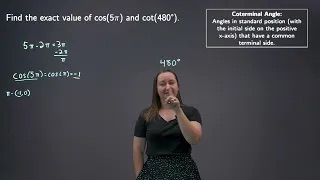 Trig Functions with the Unit Circle Exercise 3