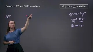 Degree and Radian Angle Measure Exercise 1