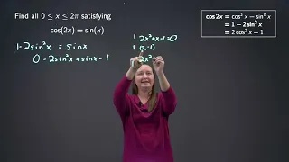 Solving Trig Equations Using Identities Exercise 5