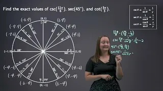 Trig Functions with the Unit Circle Exercise 2