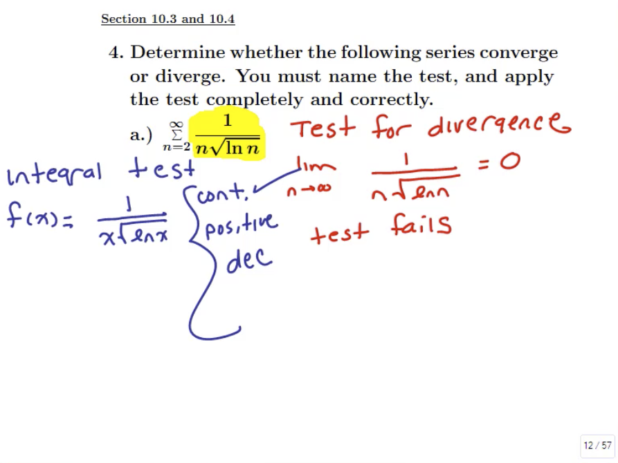 Review for the Common Exam: MATH 152 Exam 3 Review Problems 4 & 5